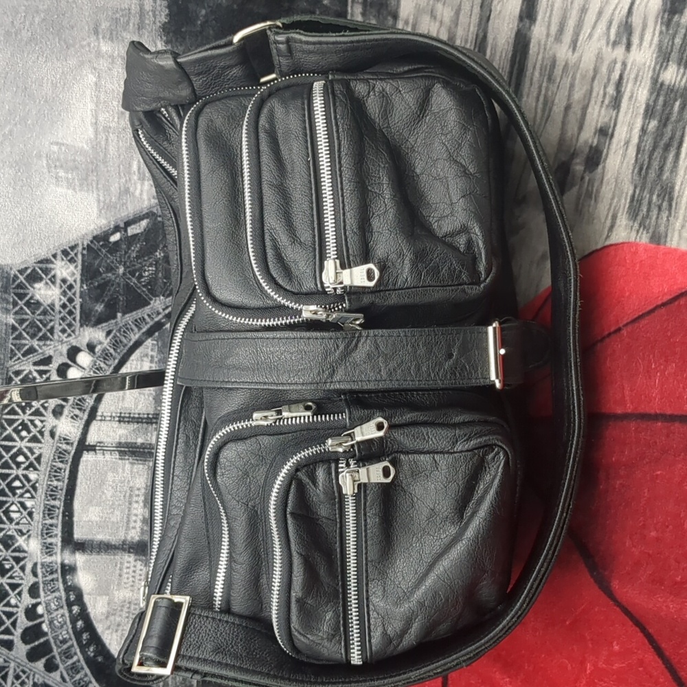 Pele Che Coco Black Leather Bag - Picture 3 of 14